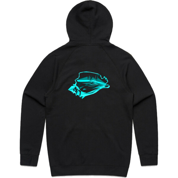 Iced conch polygon zip-up hoodie Thumbnail